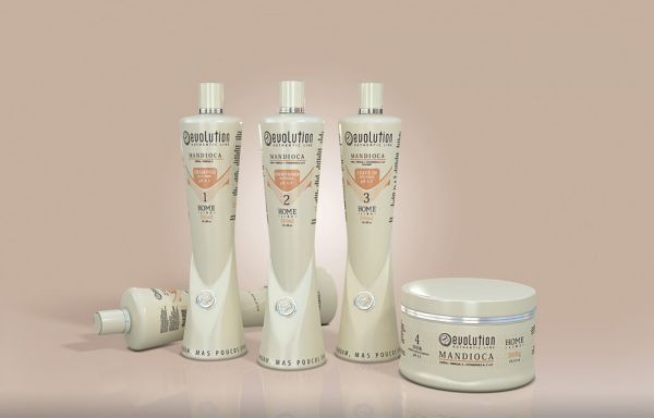 linha mandioca - hidratação e fortalecimento dos fios